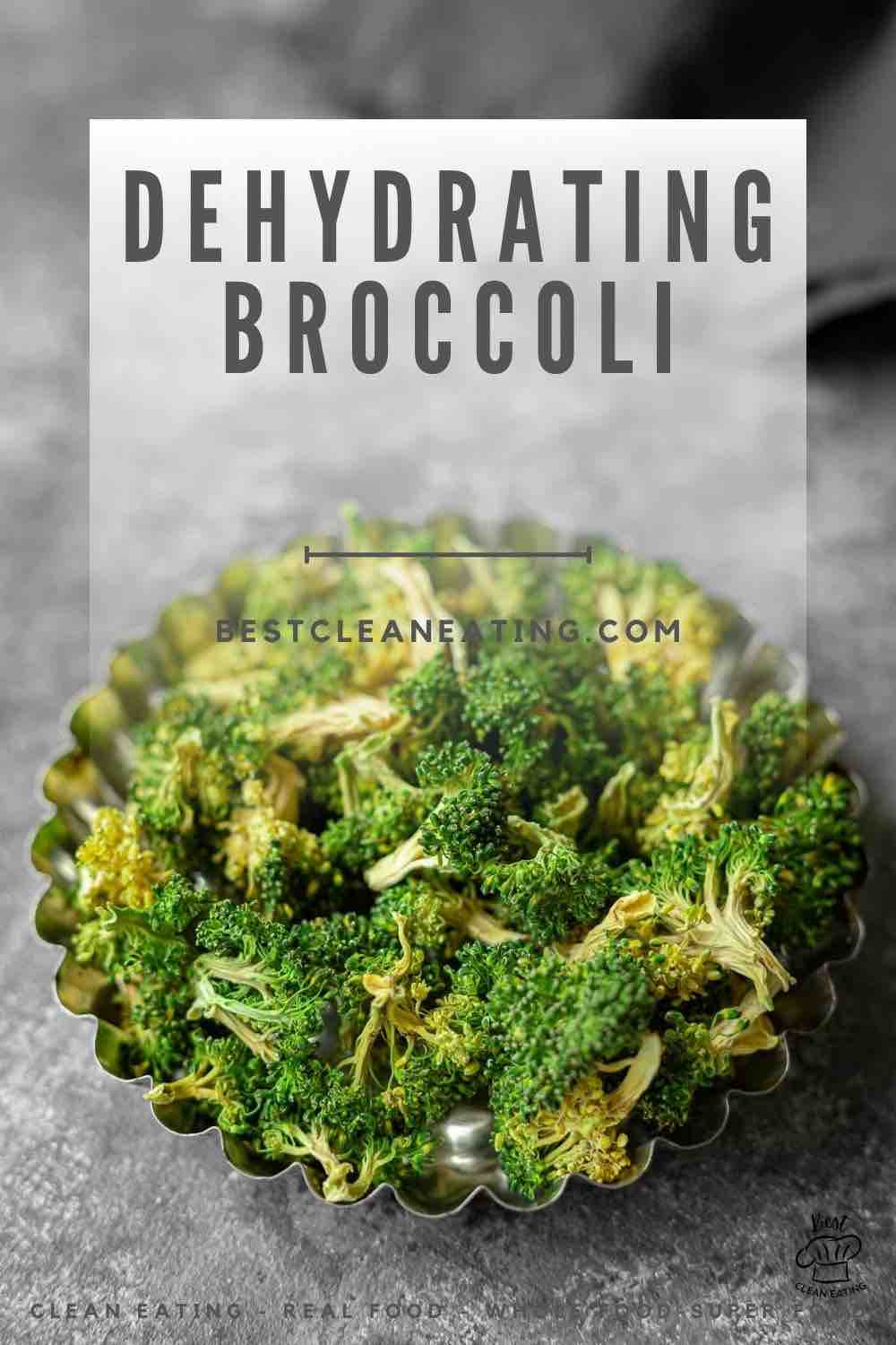 Broccoli Chips in a bowl.