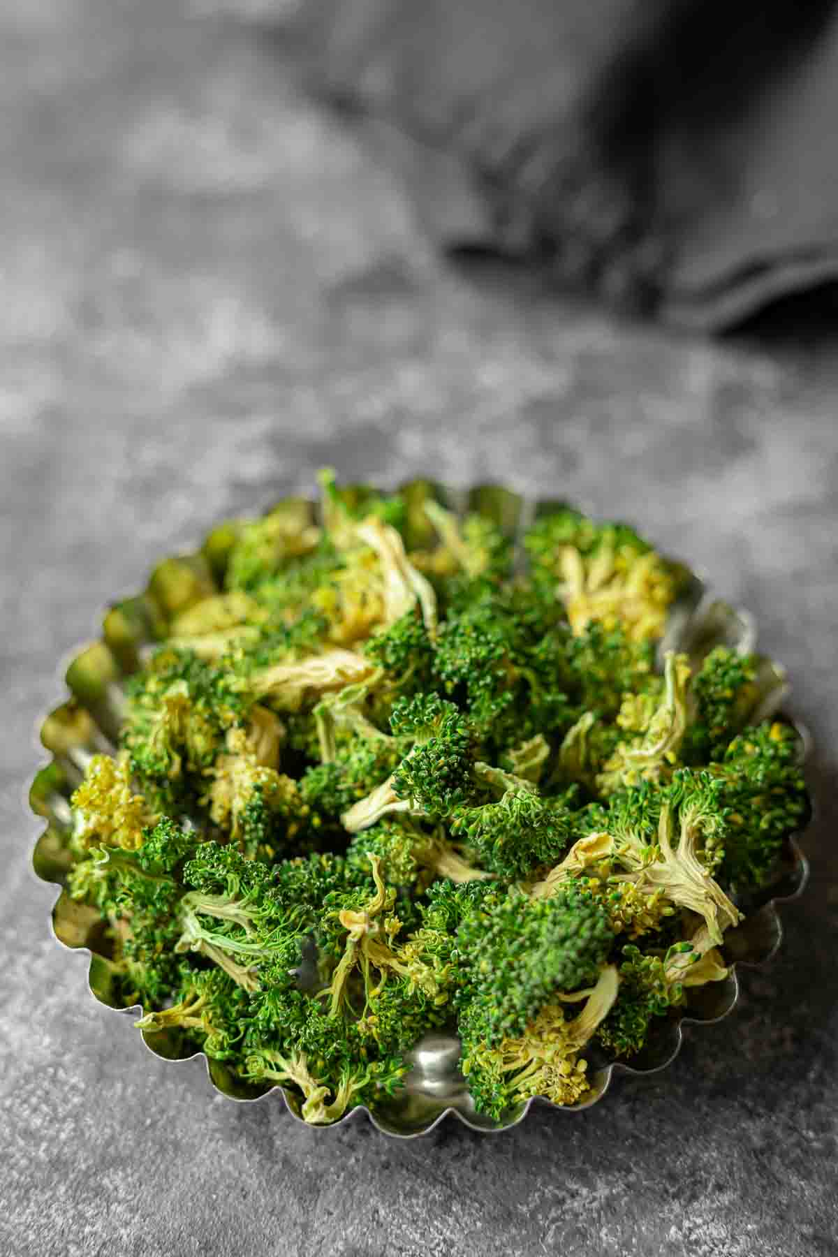 Dehydrating Broccoli ready to serve.