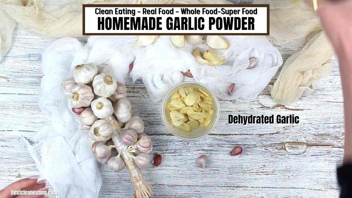 Homemade garlic powder.