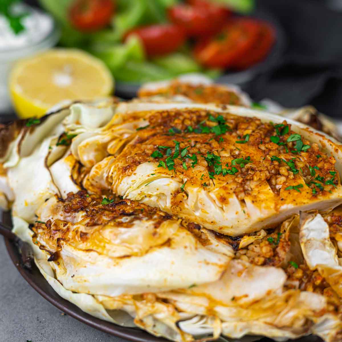 Baked Cabbage Steaks using Air Fryer Best Clean Eating