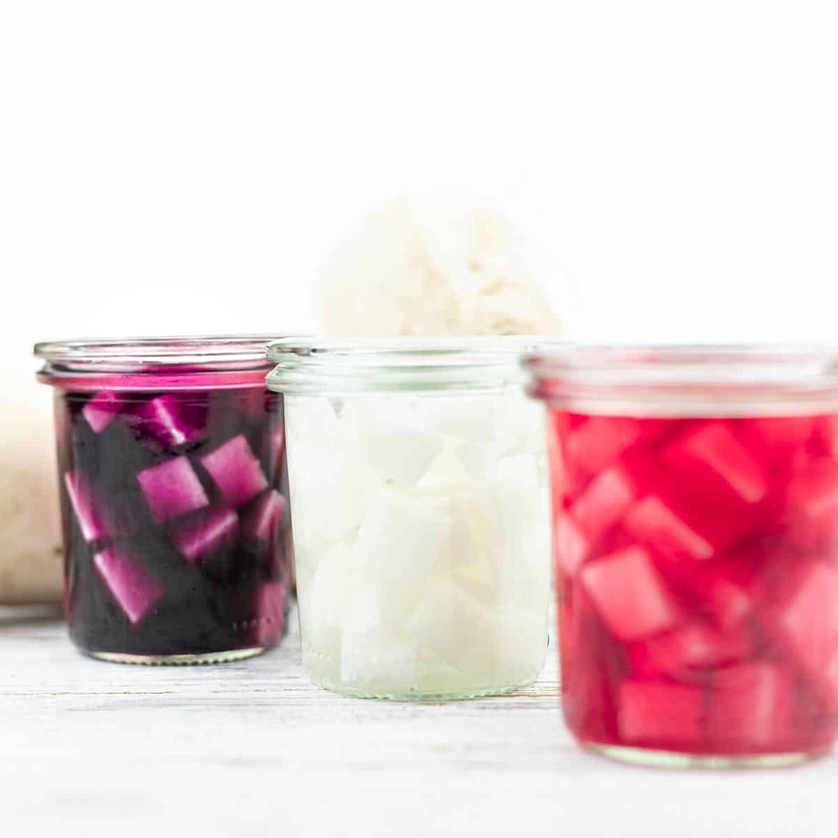 Colorful Pickled Radish.